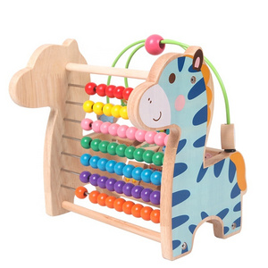 Multi functional wooden toys learning frame mathematics teaching AIDS primary school arithmetic wooden abacus counting frame