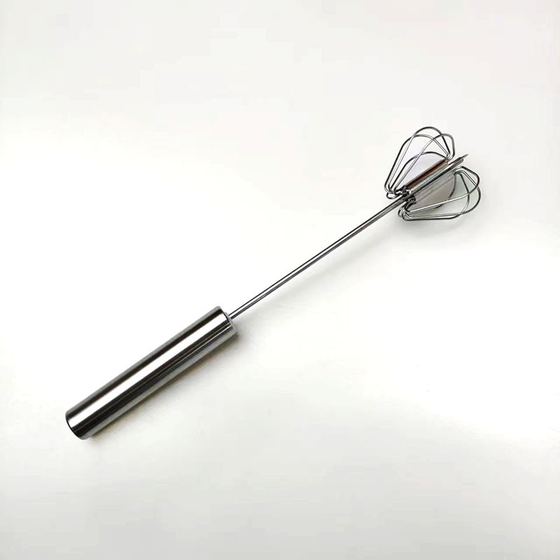 Convenient easy to use  kitchen baking tool stainless steel whisk manual press egg beater hand mixer