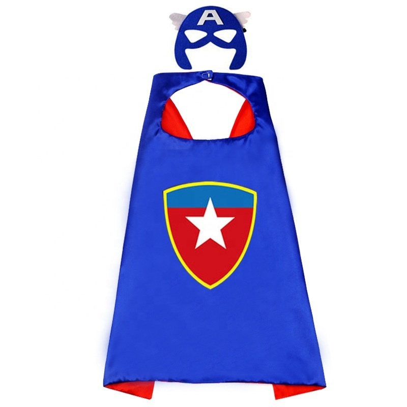 2022 New Designed Popular Customized Children's Superhero Capes Extraordinary Superhero Capes in Bulk for Halloween  Parties