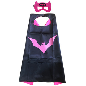 Wholesale Cool All Seasons Cheap Cosplay Superhero Capes in Bulk Double Layered Superhero Cape for Children  for  Parties