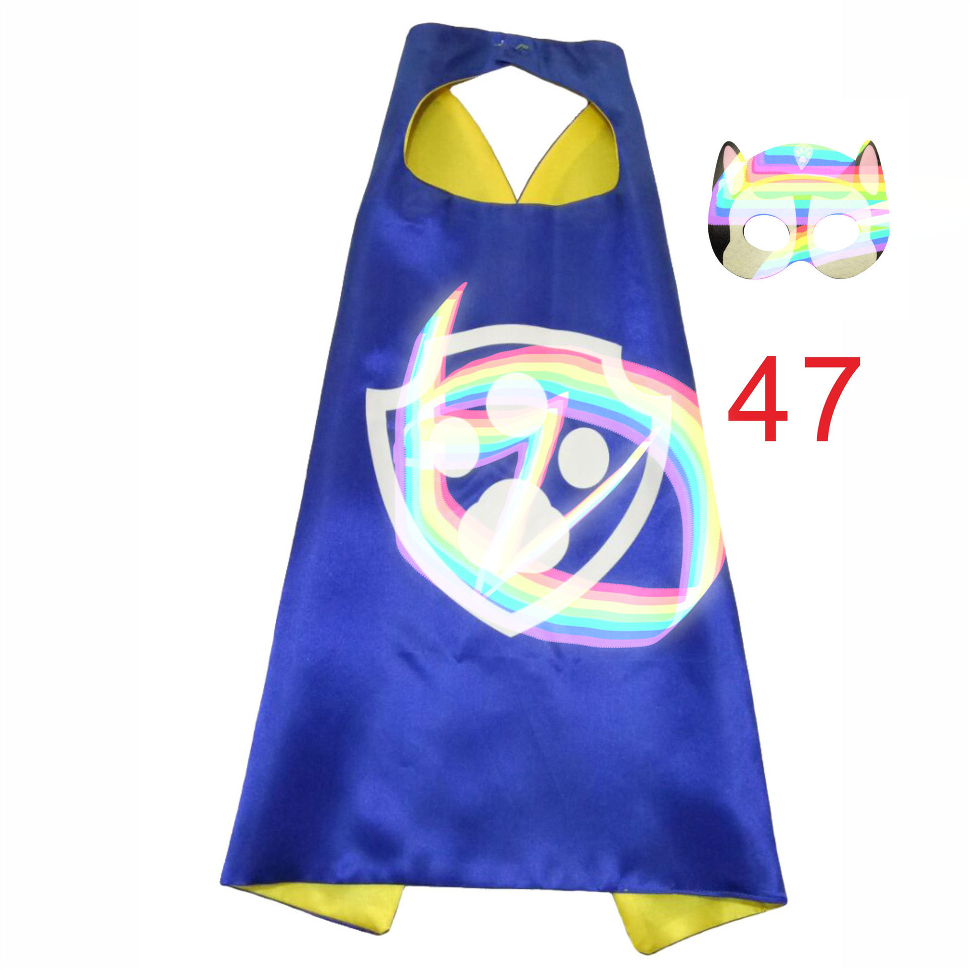 Cool All Seasons Cheap Cosplay Superhero Capes in Bulk Double Layered Cartoon Dog Superhero Cape for Children  for  Parties