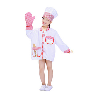 Unisex Chef Role Play Costume Set  For Halloween Carnival Party Kitchen play toys