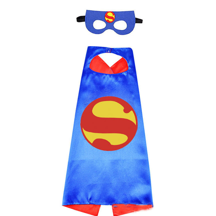 New Arrival Creative Colorful Double-Layer Halloween Superhero Cape Movie Heroes Cape for Children and Adults for All Parties