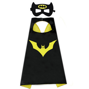 Halloween Cartoon Capes Made In China Cartoon Design Polyester Superhero Cape And Mask For Kids Dress Up Party