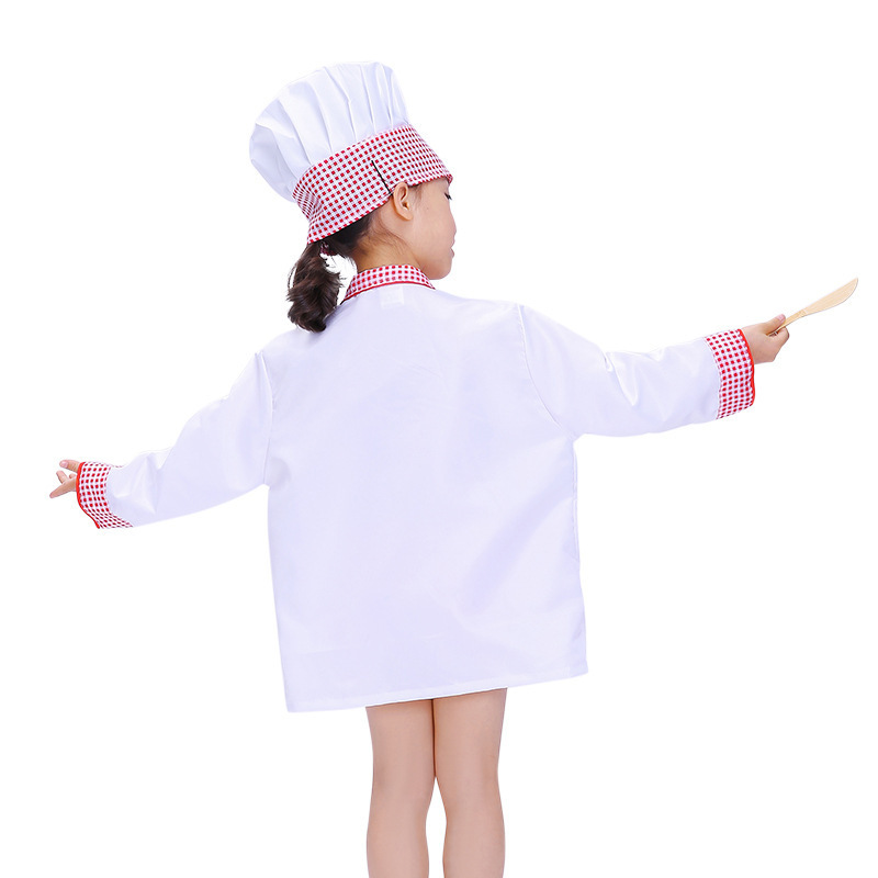 Unisex Chef Role Play Costume Set  For Halloween Carnival Party Kitchen play toys