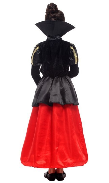 Fairy Tale Long Sleeve Halloween Children's Day Festival Party Costume Cosplay Princess Dress Deluxe Queen of Hearts Costume