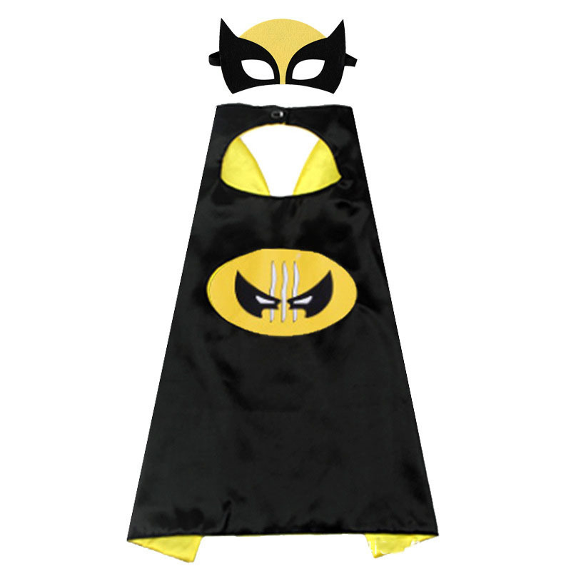 New Arrival Creative Colorful Double-Layer Halloween Superhero Cape Movie Heroes Cape for Children and Adults for All Parties