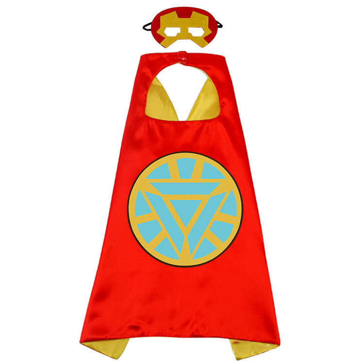 New Arrival Creative Colorful Double-Layer Halloween Superhero Cape Movie Heroes Cape for Children and Adults for All Parties