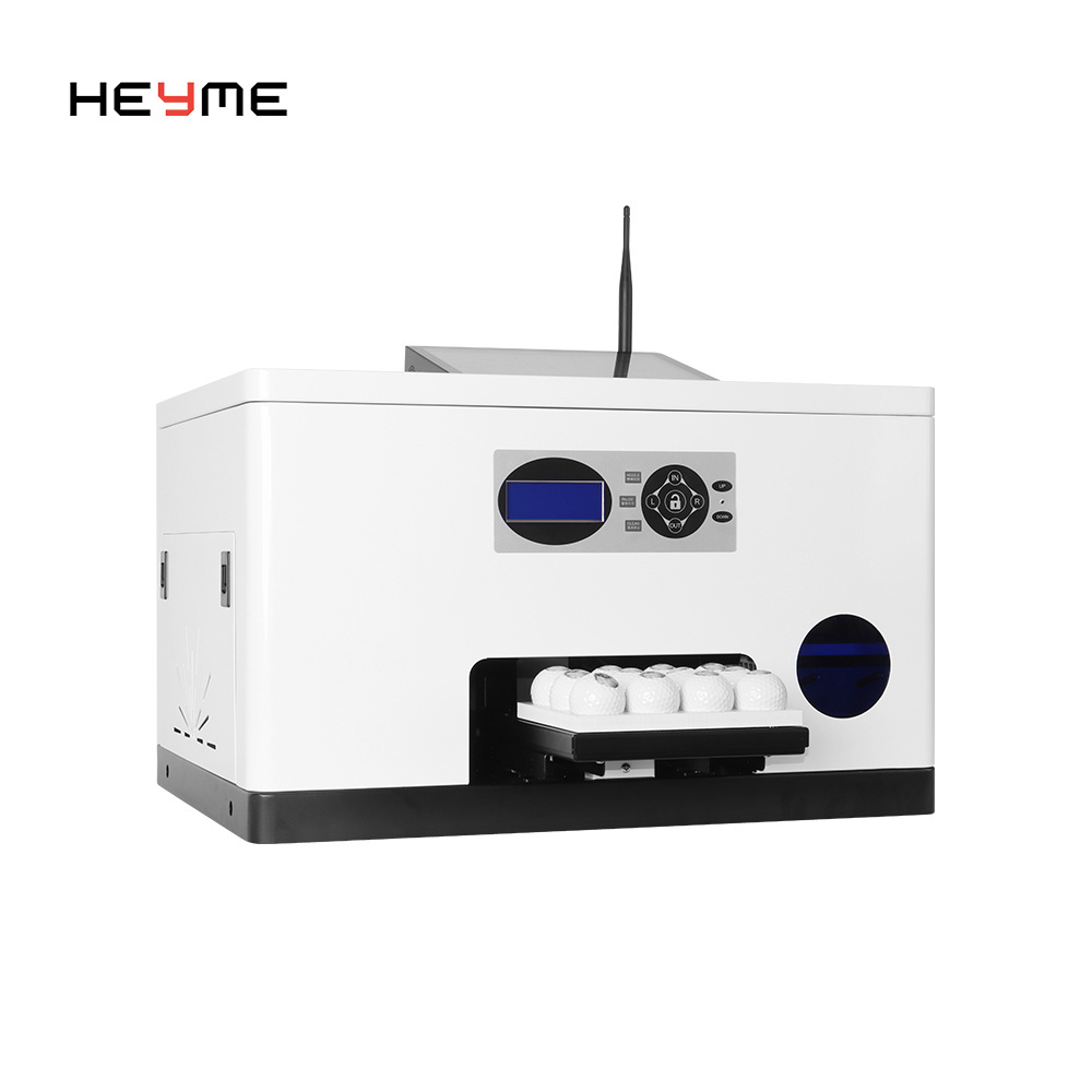 2022 Heyme Wholesale Inkjet Golf UV A3 A4 size 1440DPI hosonsoft  system Printer New Mobile Smart Golf Ball Printing Machine