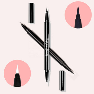 Newest 3 in 1 Vegan waterproof sticky Gel Black liquid tube magic eyelash glue eyeliner lash glue pen adhesive eyeliner pen