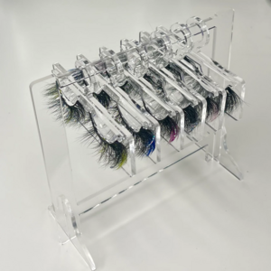 Wholesale Acrylic Eyelash Hanger Lash Case Hanger Rack Stand Detachable Eye Lash Rack Display Clothing Rack Clear Lash Hanger