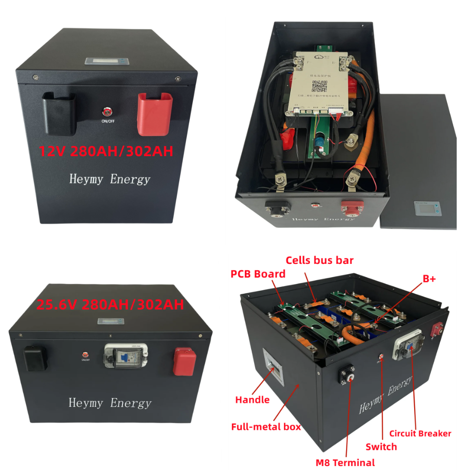 rept calb catl 200ah 230ah 280ah 302ah lifepo4 battery case DIY 16S 48V lifepo4 empty battery box Kit with 3.0 200A smart bms