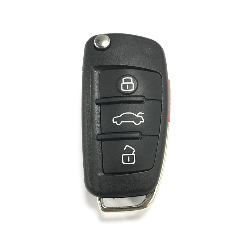 8V0 837 220 E for A3 S3 2012 - 2017 Flip Key Keyless Go Remote Fob 315MHz MQB48 Chip