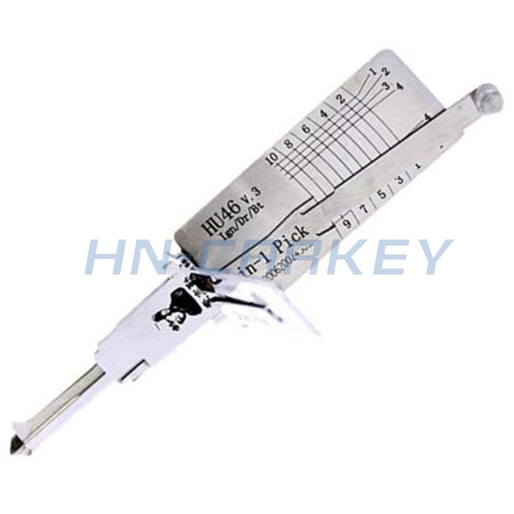 Hot LISHI HU46 2 in 1Auto Pick and Decoder for Locksmith Tool Lock Pick for Auto Sets Lock Pick Locksmith Tool