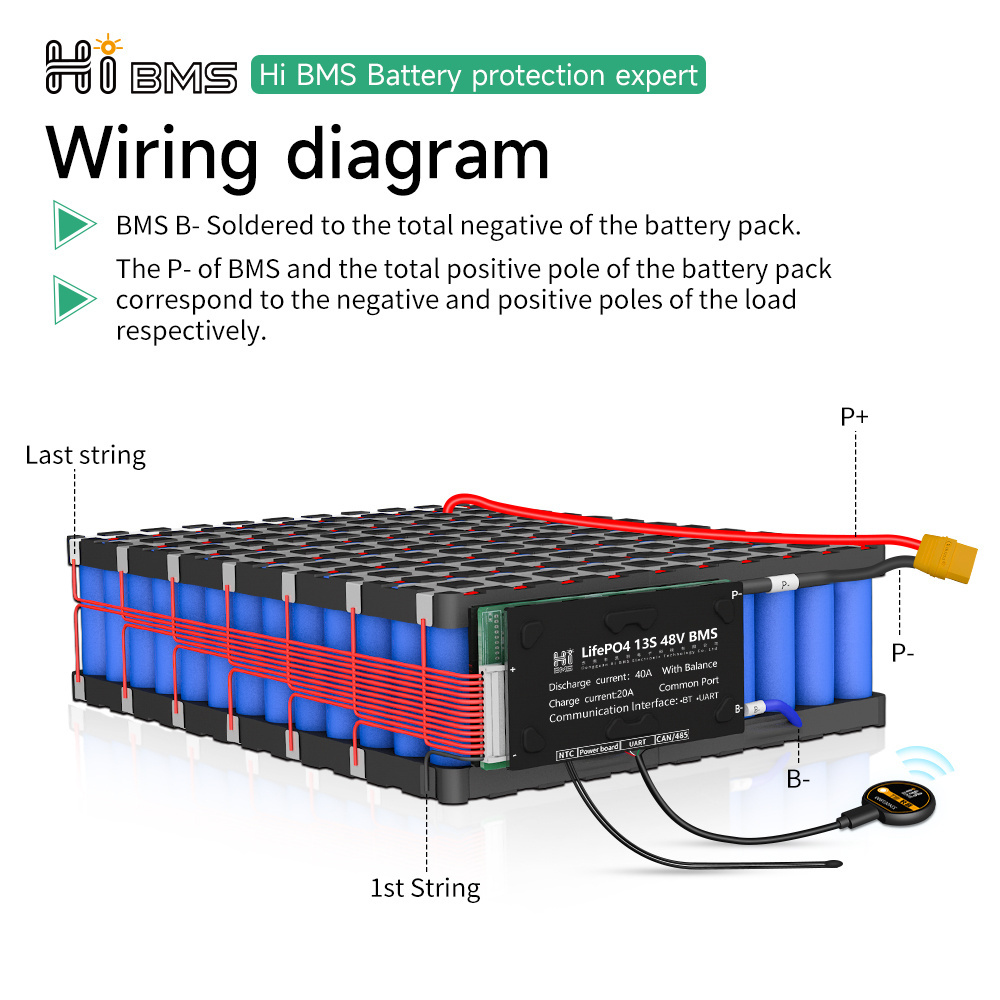 bms for lithium battery 24v lifepo4 battery bms daly 20s application bluetooth