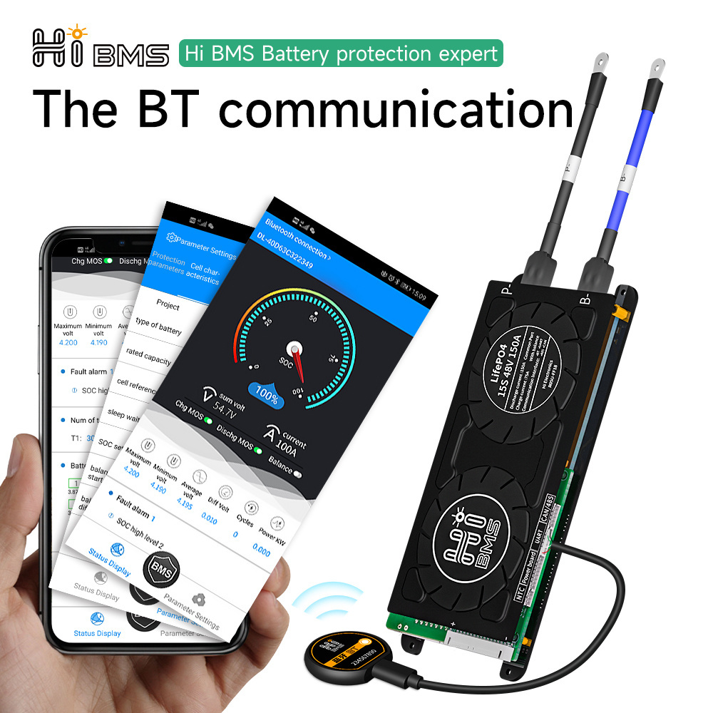 bms for lithium battery 24v lifepo4 battery bms daly 20s application bluetooth