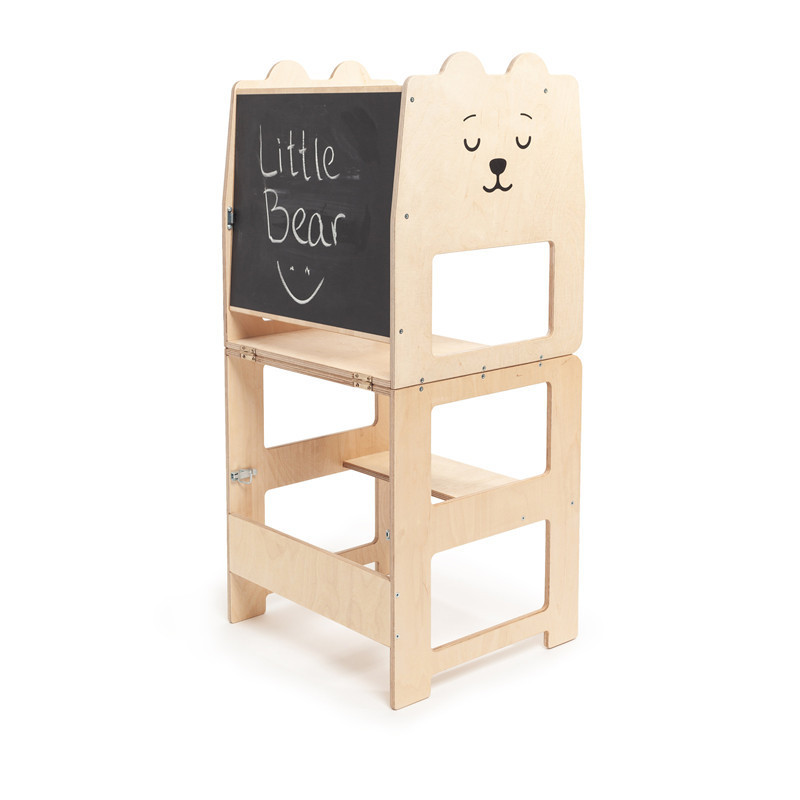 Montessori learning stool wooden modern children kitchen helper step stool kids montessori learning tower