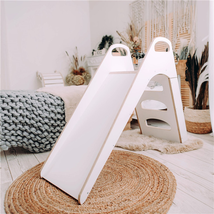 Montessori Playroom Furniture Indoor Slide Wooden Slide for Kids Toys for Home