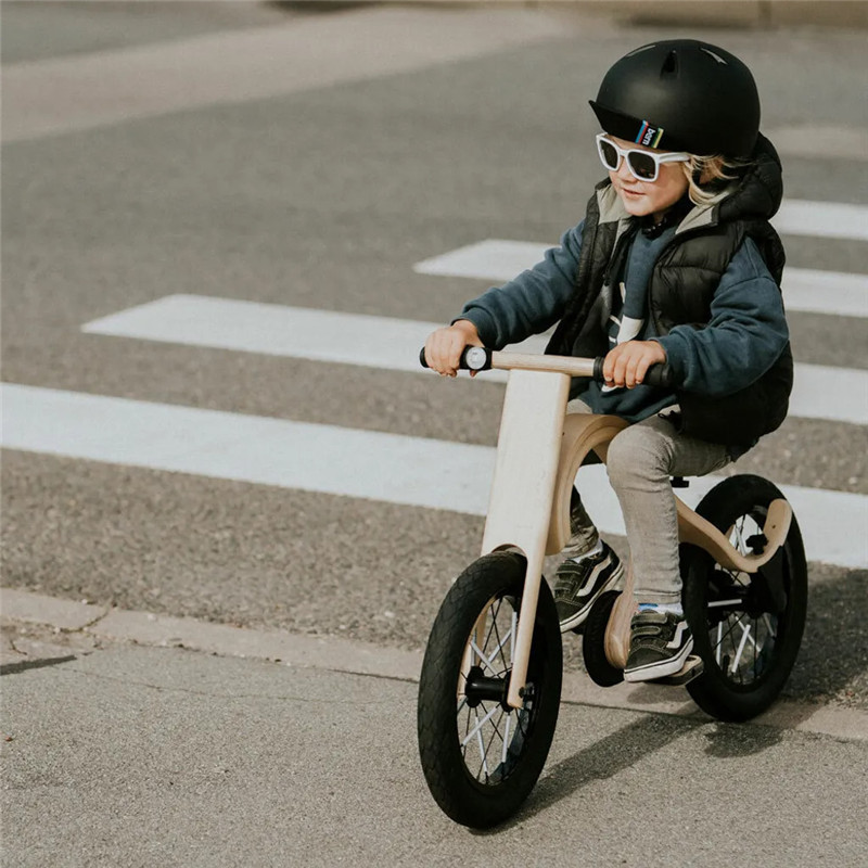 Balance bike with pedals Wooden balance bike with pedals Kids Tricycle for 1-5 Years Old Kids