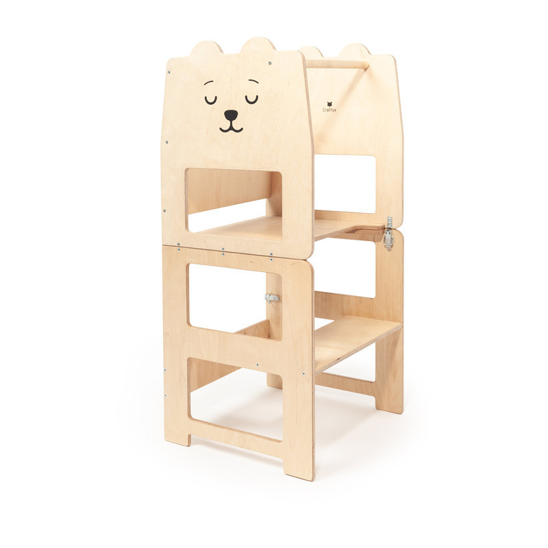 Montessori learning stool wooden modern children kitchen helper step stool kids montessori learning tower