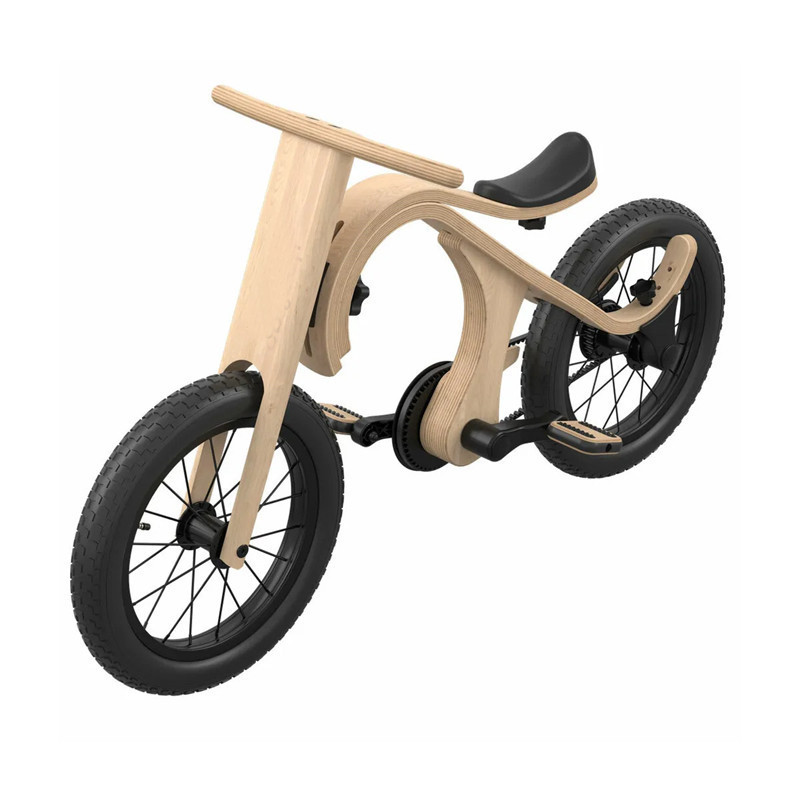 Balance bike with pedals Wooden balance bike with pedals Kids Tricycle for 1-5 Years Old Kids