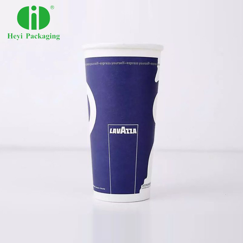 disposable 16oz Custom printed cold soda drink paper cup