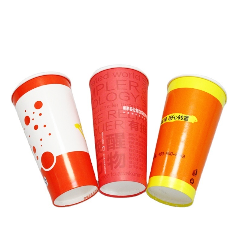 PE coated soda cold drinks single wall party disposable paper cups for juice Disposable Cold Drinking Paper Cup