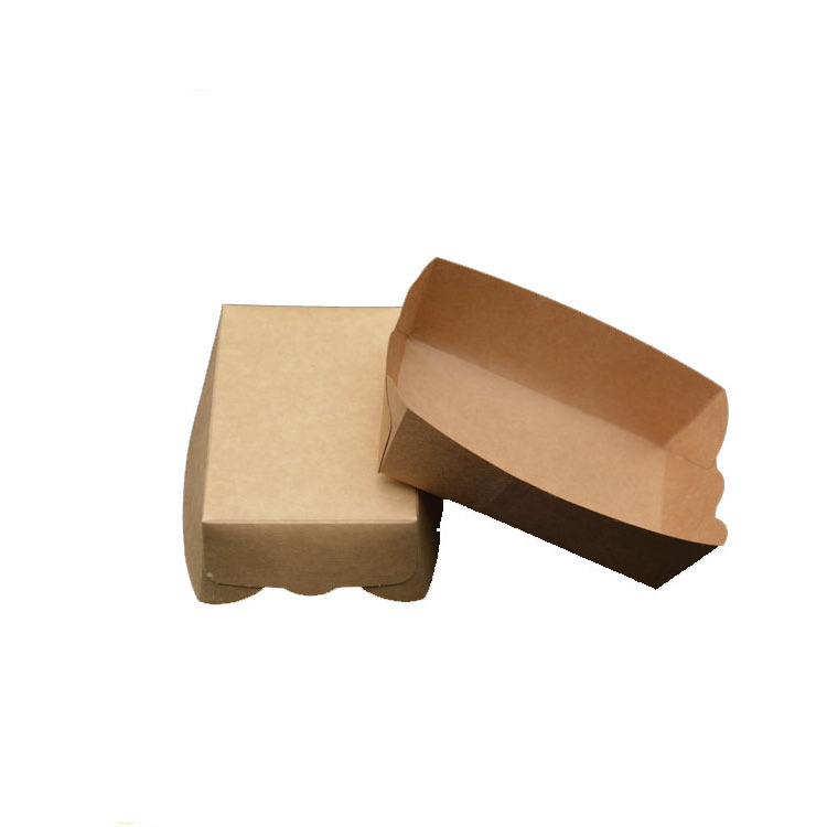 Disposable French Fries Box Cone Chips Oil Proof Triangle Chips Box Take Out Food Packaging Box