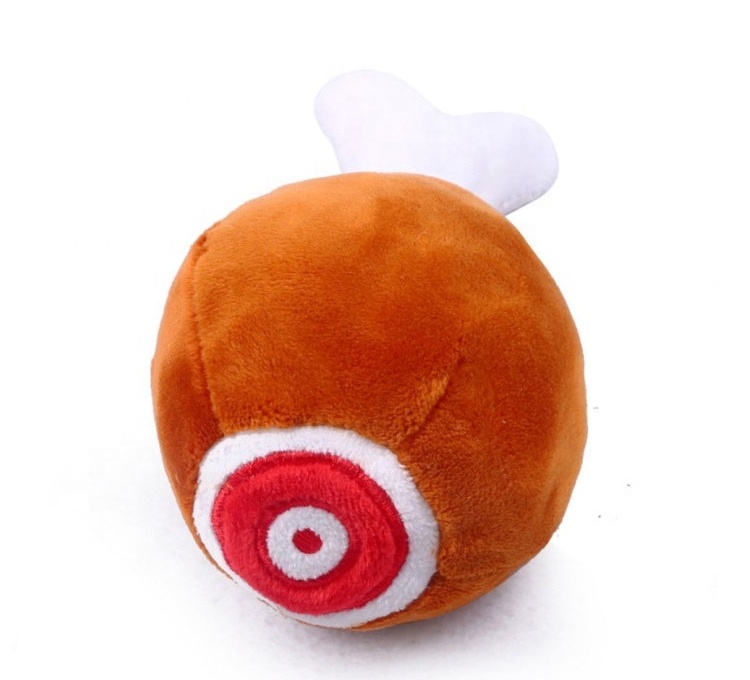 Dog Pet Products New Arrival Pet Chicken Leg Plush Toy Dog Puppy Molar Chew Toy Plush Squeak Sounding Voice Interactive Dogs Toy