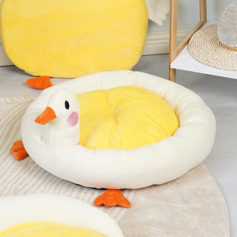 New 2023 Small Dogs Pet beds luxury warm cute duck shape large dog pet beds lovely ducks design wholesale factory cheap dogs bed