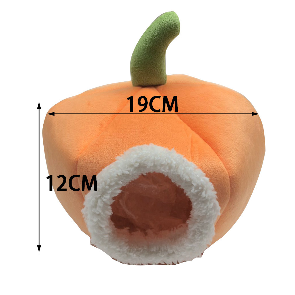 Pumpkin guinea pig bed Halloween squirrel mice rabbit hammock cotton warm mouse ferret rabbit pet bed hamster bed house