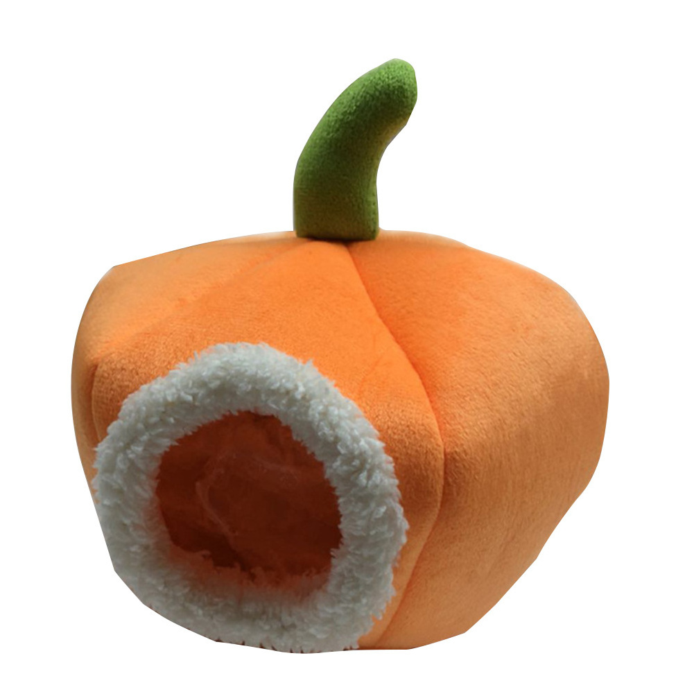 Pumpkin guinea pig bed Halloween squirrel mice rabbit hammock cotton warm mouse ferret rabbit pet bed hamster bed house