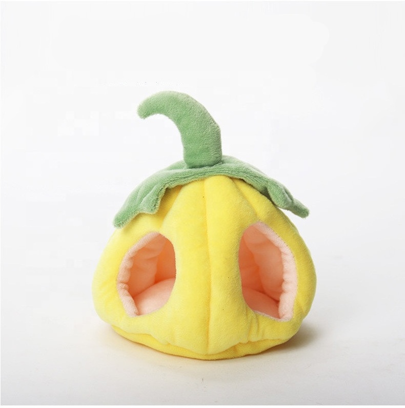 Pumpkin guinea pig bed Halloween festival squirrel mice rabbit hammock cute cotton mouse ferret rabbit pet bed hamster bed house