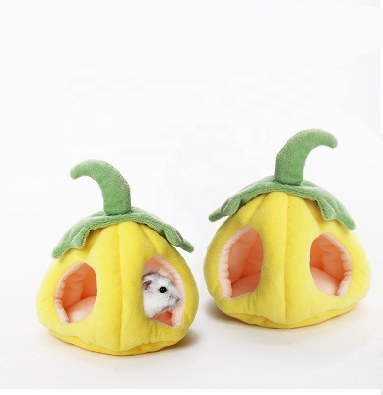 Pumpkin guinea pig bed Halloween festival squirrel mice rabbit hammock cute cotton mouse ferret rabbit pet bed hamster bed house