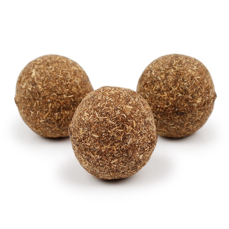 Natural Catnip Edible Treat Ball cat toy Favor Home matatabi ball Chasing Toys Healthy Safe teeth cleaning for Pet Cat Kitten