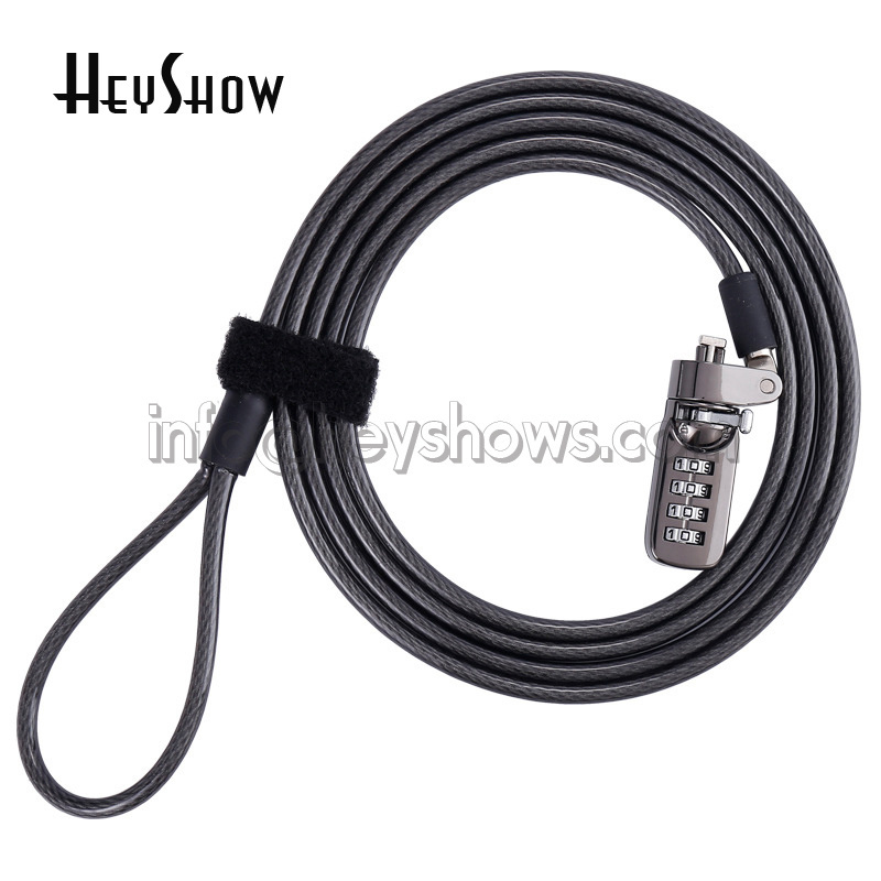 Stainless Steel Laptop Lock Cable Security For Computer Lock Projector Monitor Anti Theft  Lock With Password Function