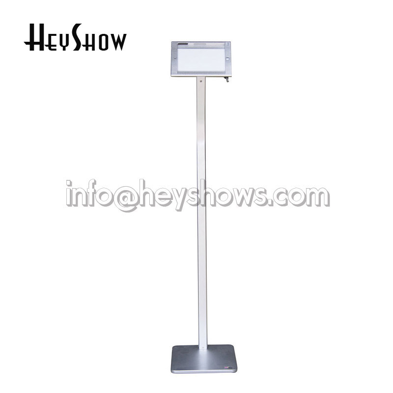 Mini iPad Floor Stand Tablet Security Lock Holder Exhibition Display Housing Presentation Anti Theft Rack For Ipad mini  1 2 3 4