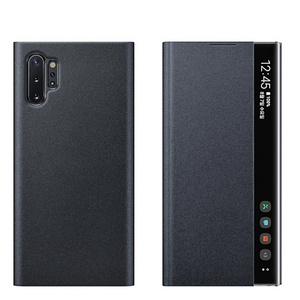 Smart Flip-Free Answering All Inclusive Mirror Phone Case For Samsung Galaxy Note 10 / Note 10+/Plus Protective Leather Cover