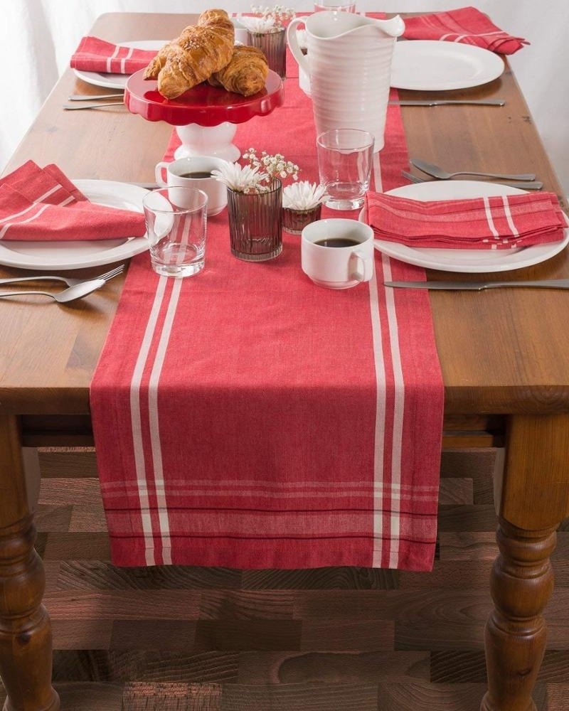 Home Decoration Cotton Heat-resistant Christmas Tapestry Table Runner