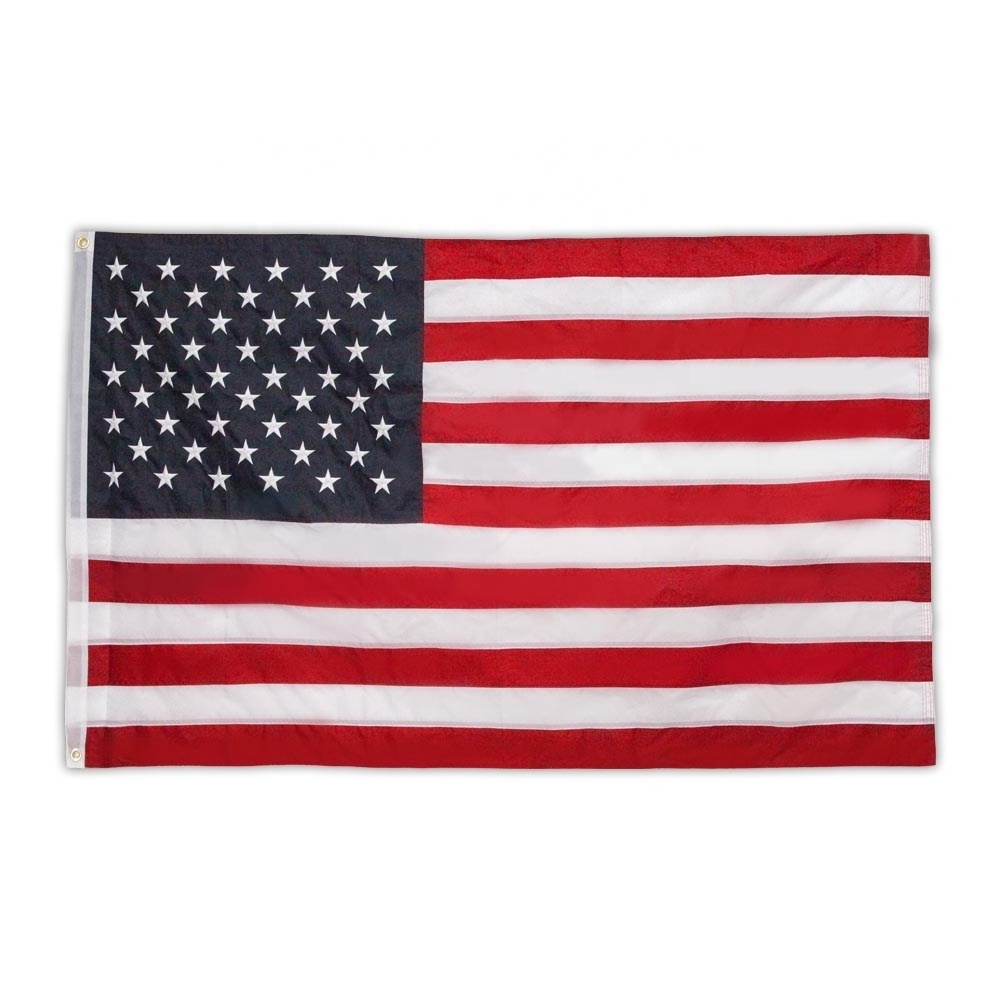 3x5 ft American Flag US Flag Made from Nylon Embroidered Stars Sewn Stripes for Outdoors USA Flag