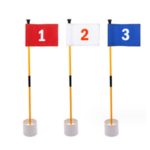 Hot Selling Factory Directly Custom Mini Outdoor Polyester Number Golf Hole Flag