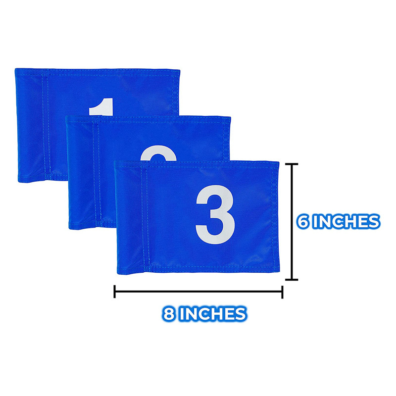 Hot Selling Factory Directly Custom Mini Outdoor Polyester Number Golf Hole Flag