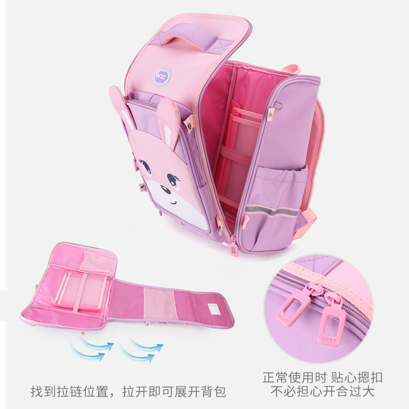 ZIRANYU new design school backpack cute rabbit kid school bags for girls boys  mochila escolar children's school bags