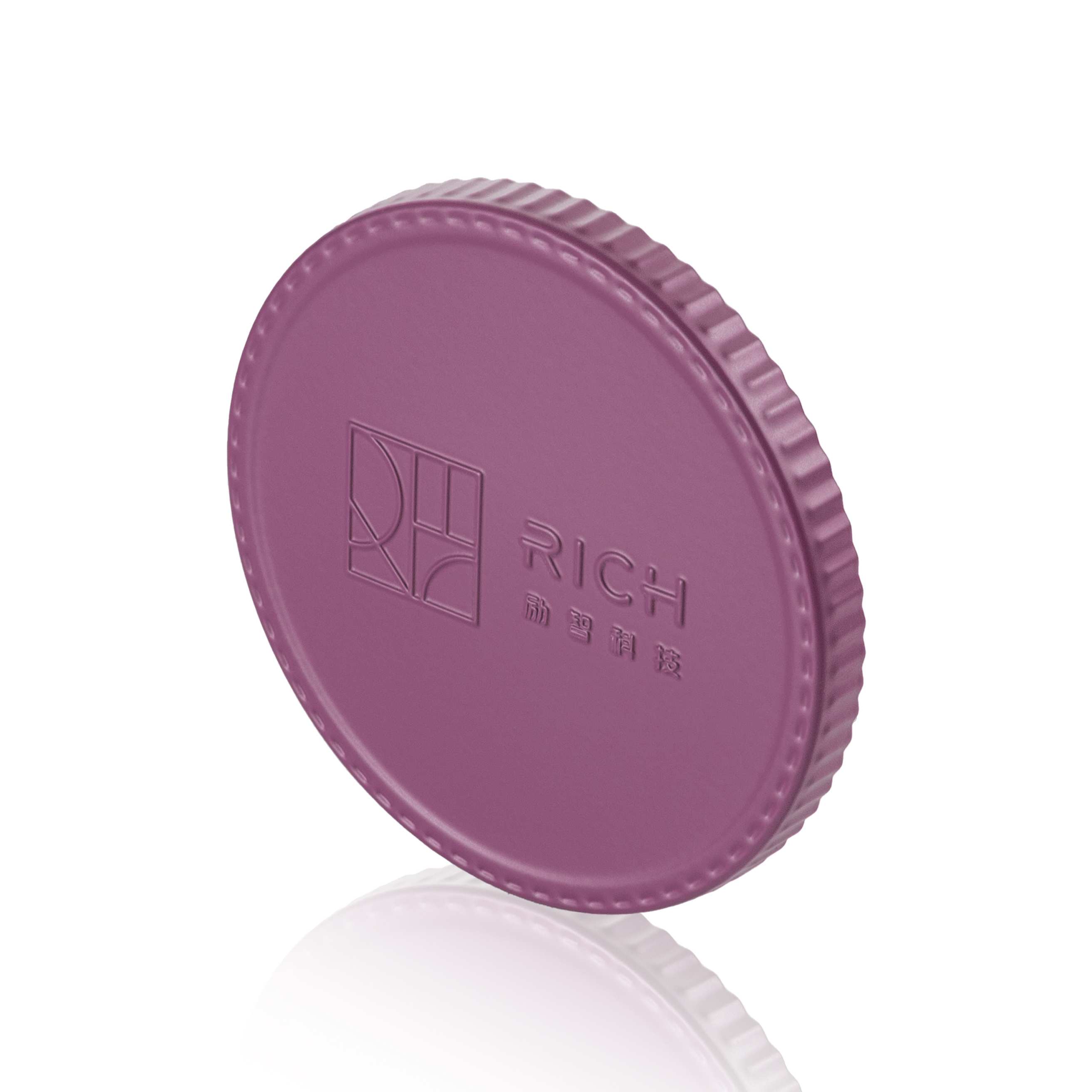 Violet Powder Coating Metal Lid for Candle Jar Elegant Bottle Closures