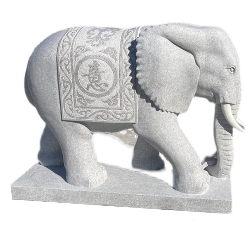 Grey granite elephant statue stone grndean stone elephant indian stone elephant statues