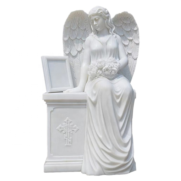 Design headstones for graves granite angel baby headstones black carved rose headstone cemetery tombstone white marble