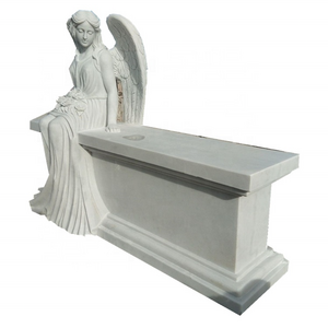 Engraved rose headstone tree shaped headstone headstone prices muslim white marble tombstone with angel statue