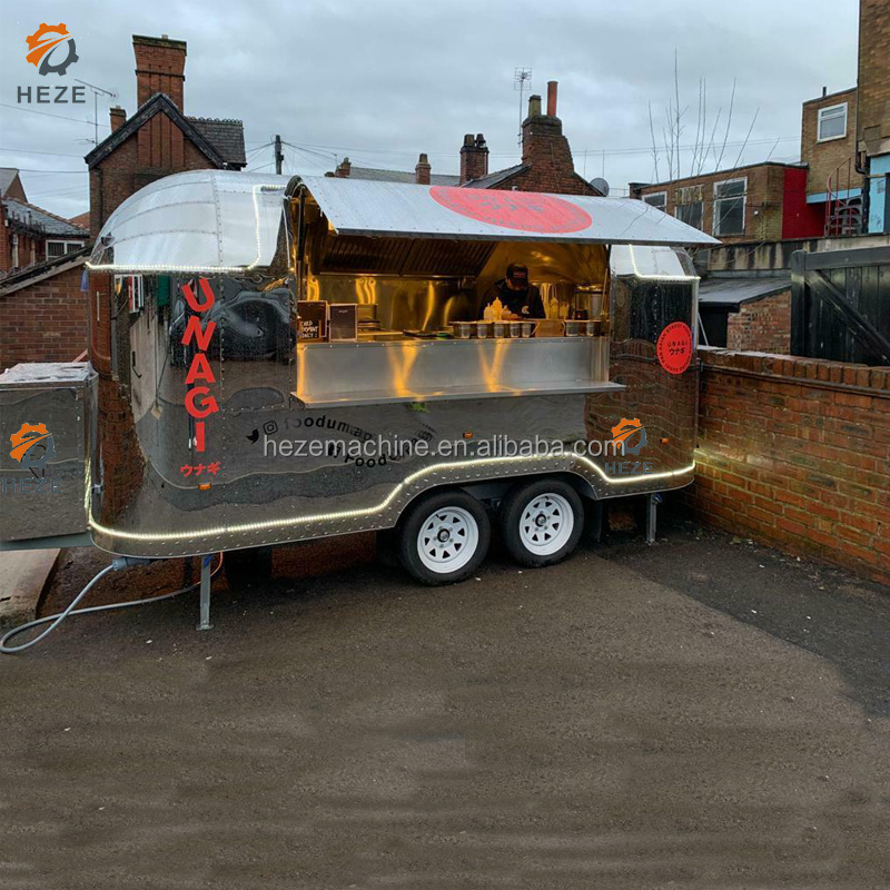 Insulated Hot Food Street Mobile Kitchen Mobile Trucks Trailer Street Food Cart Snack Food Bike