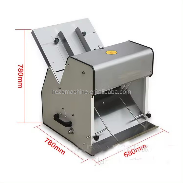 Commercial Mechanical Stainless Steel 304 Hotdog Hamburger Bread Cutting Burger Bun Slicer Machine