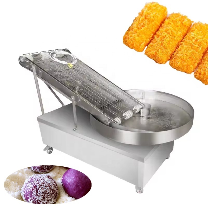 Hot Sale Chicken Breast Batter Coating Machine/ Chicken Cutlet Nuggets Bread Crumbs Covering Machine/burger Patty Forming Maker